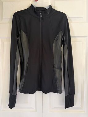 Forever 21 Black Zip-Front Bomber Jacket